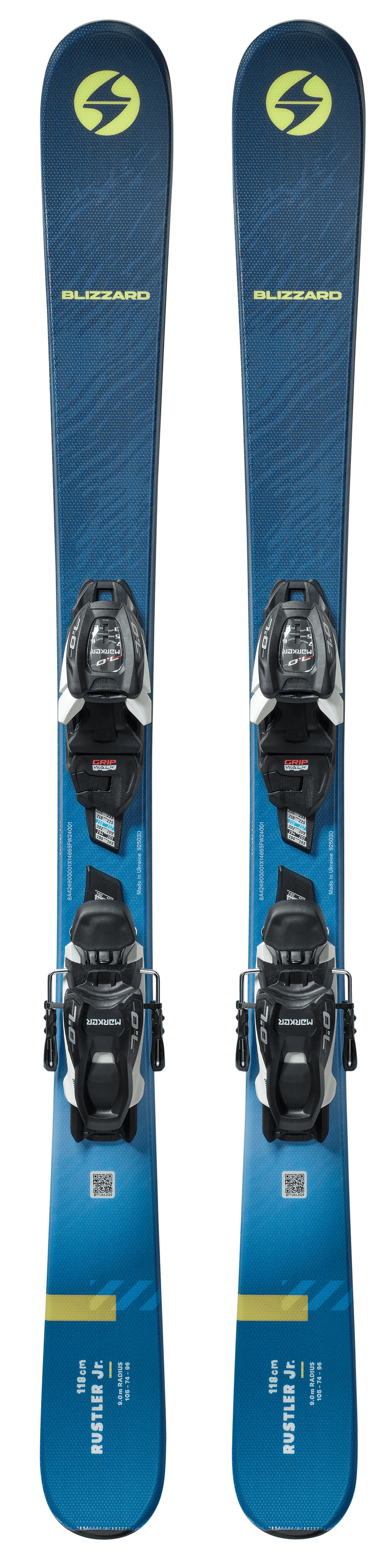Blizzard Rustler Twin Jr. Skis + FDT 7.0 Bindings 2026