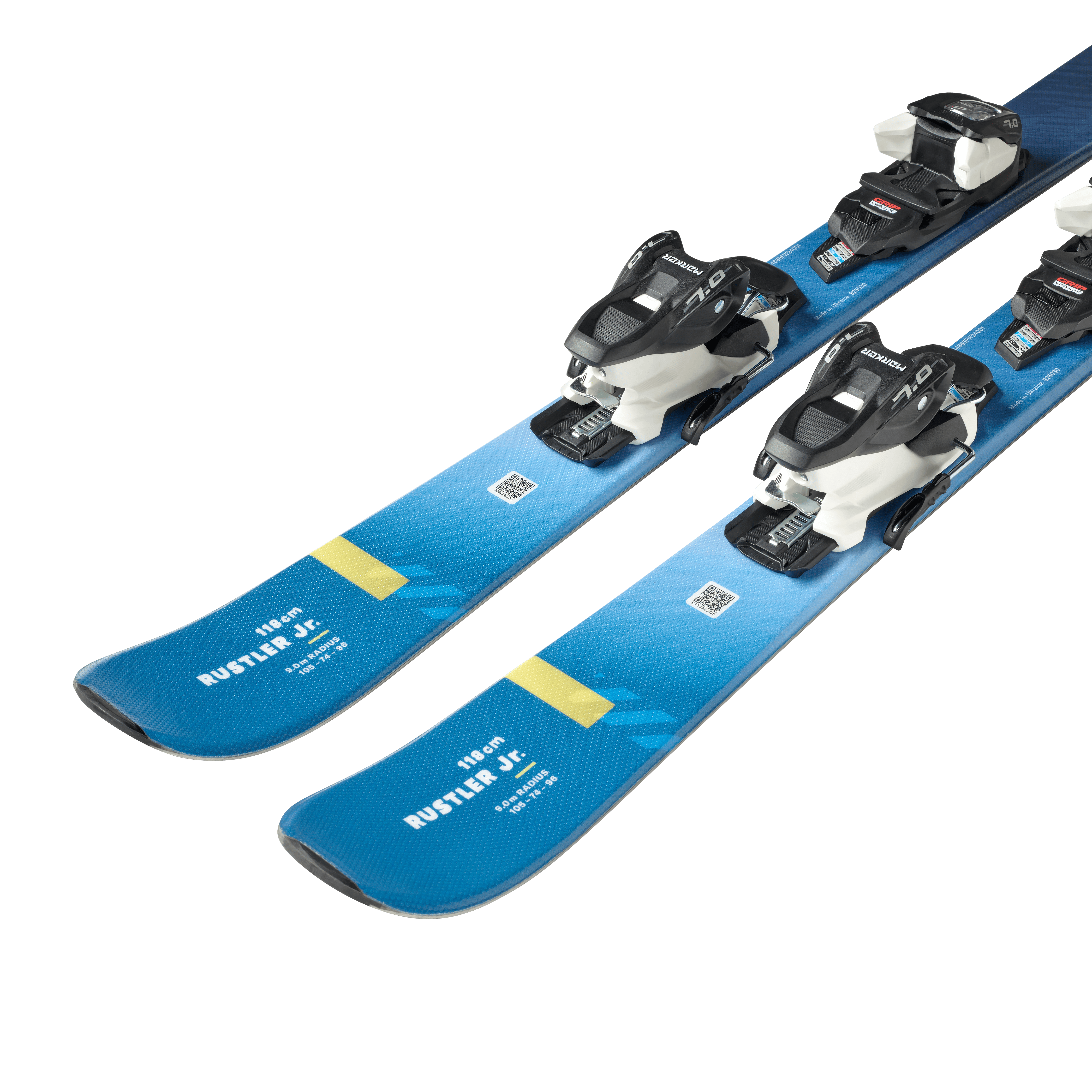 Blizzard Rustler Twin Jr. Skis + FDT 7.0 Bindings 2026