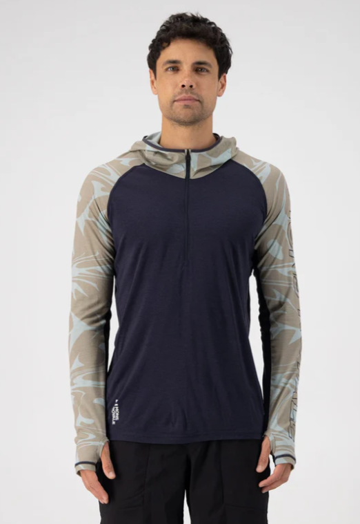 Mons Royale Mens Temple Merino Long-Sleeve Hood