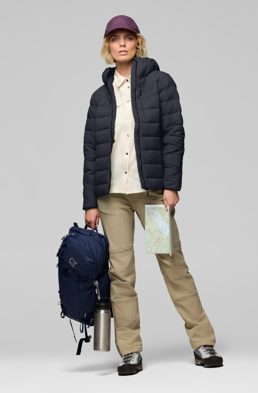 Norrona Womens Femund Down700 Zip Hood