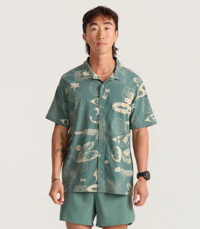 Roark Mens Bless Up Trail Button Up Shirt
