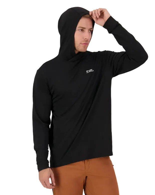 Mons Royale Mens Pivot Merino Long Sleeve Hood