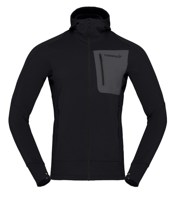 Norrona Mens Falketind Power Grid Zip Hoody