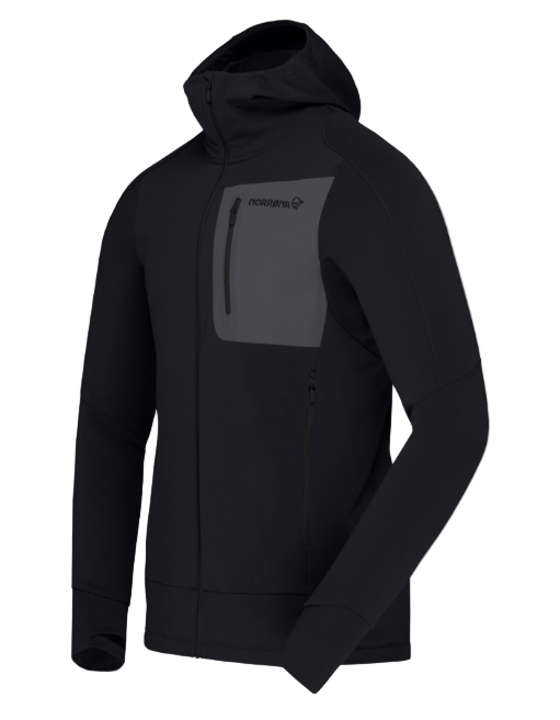 Norrona Mens Falketind Power Grid Zip Hoody