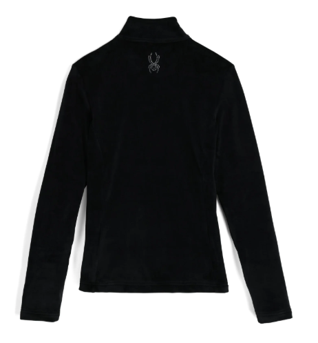 Spyder Womens Society Shimmer Bug Zip T Neck