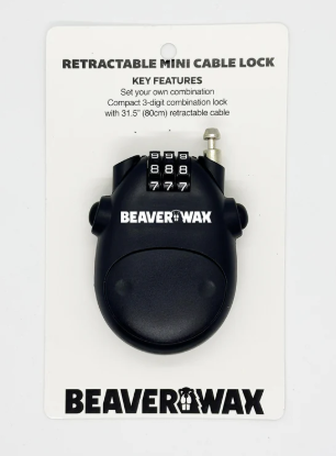 Beaver Wax Retractable Mini Cable Lock