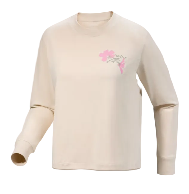 Arc'teryx Womens Kragg SL Cotton Bloom Crew Shirt LS