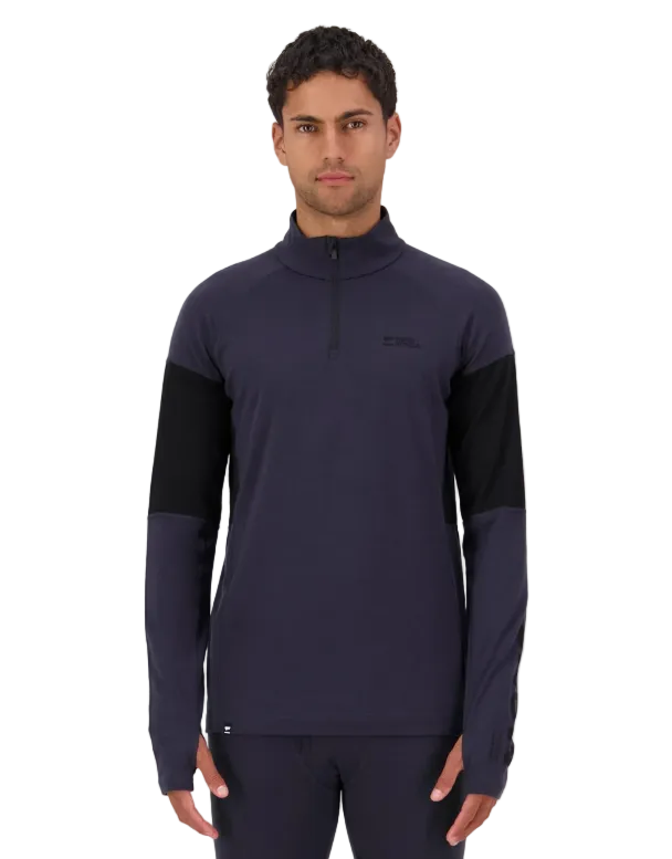 Mons Royale Mens Olympus Half Zip Long Sleeve
