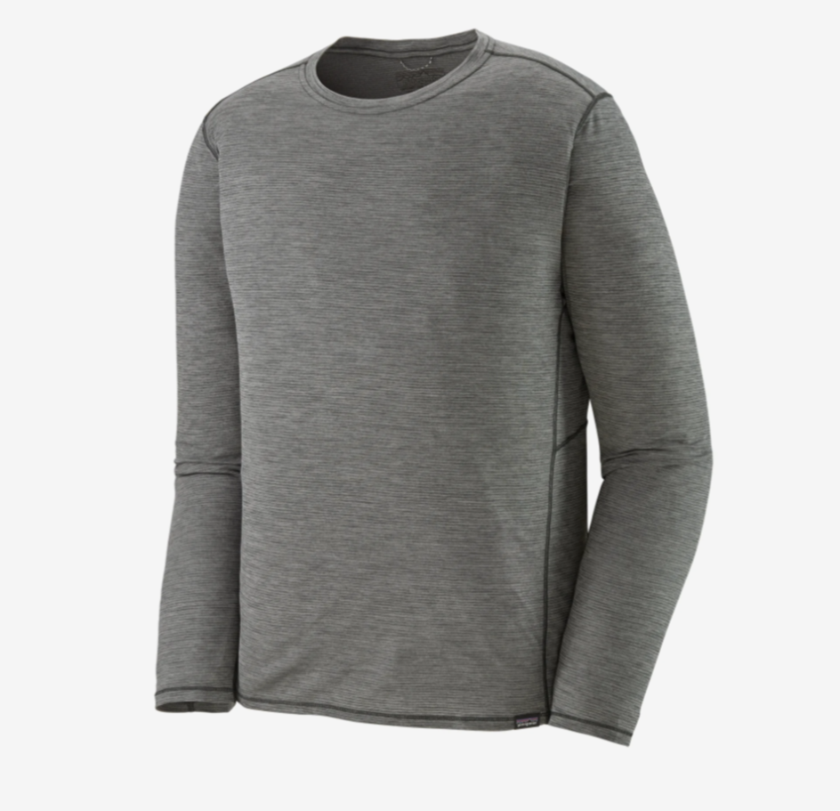 Patagonia Long-Sleeved Capilene Cool Lightweight Shirt - Men's Forge Grey-Feather Grey X-Dye / Medium